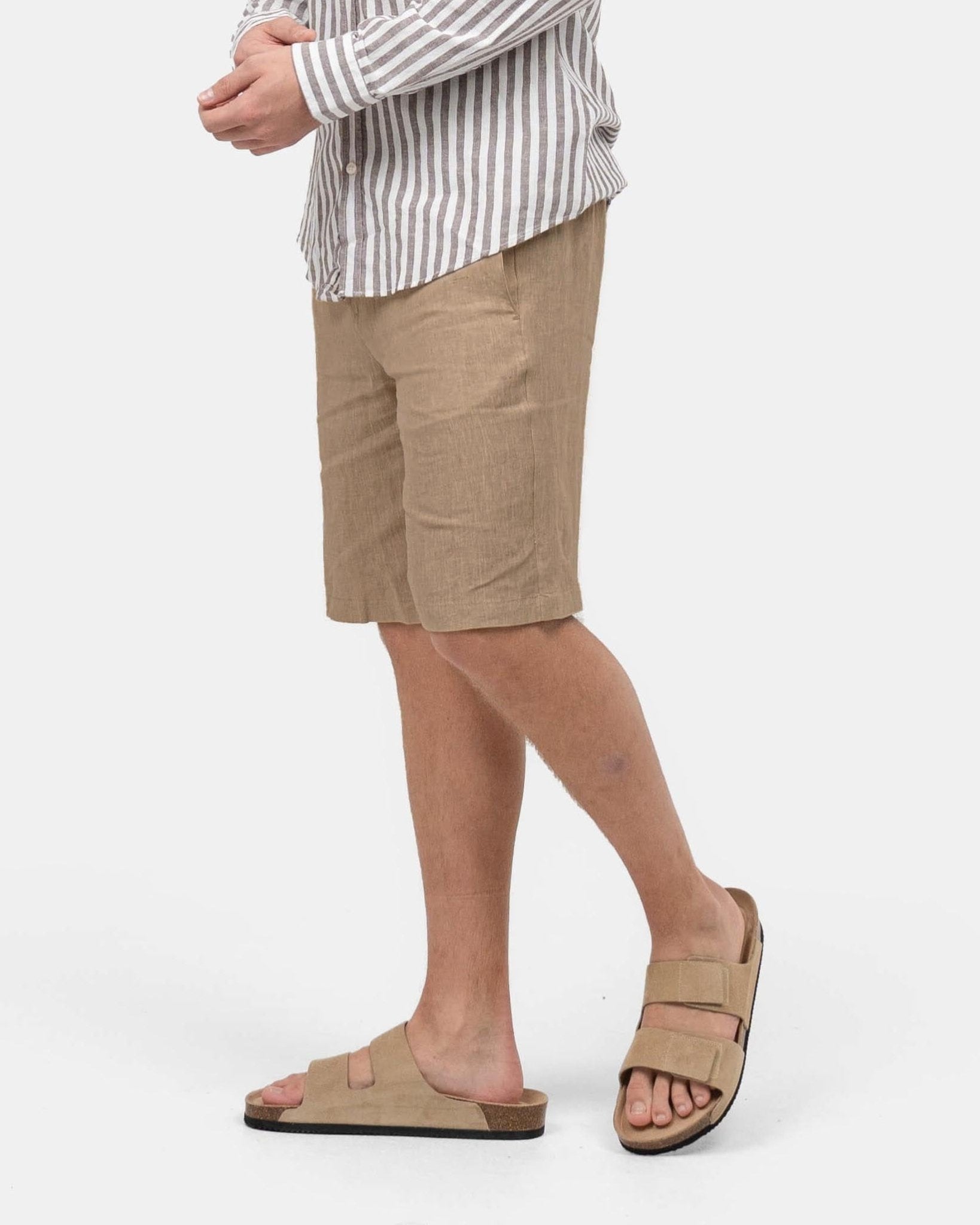 Hørshorts Mokka | Skagen - clothing.dk